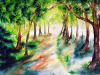 Waldsymphonie-Aquarell-von-MilA-Daniela-Bracher-