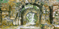 Klosterruine-Glendallough-im-Country-Wicklow-von-Erich-Iseli